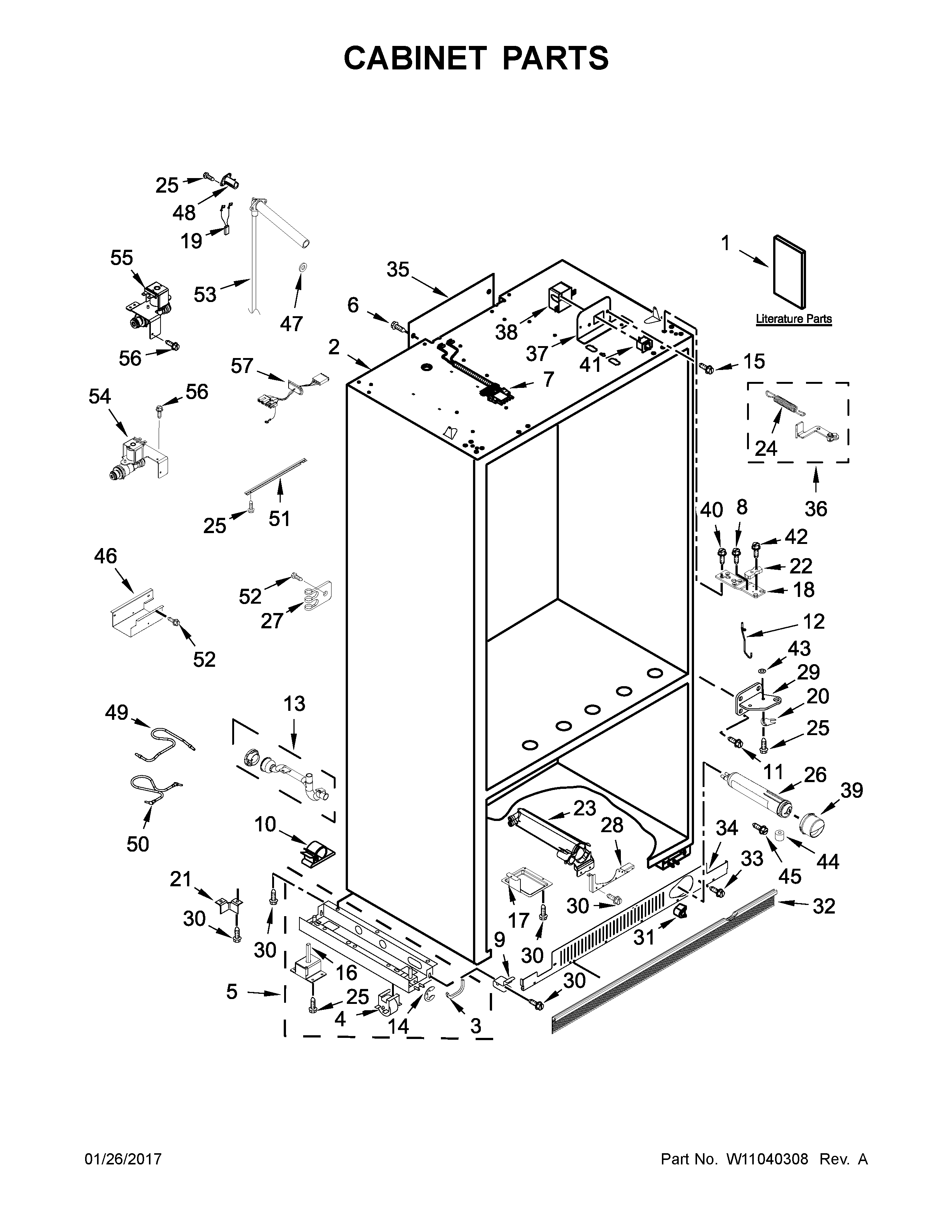 Cabinet parts