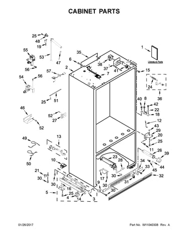 Cabinet parts
