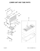 Lower unit and tube parts