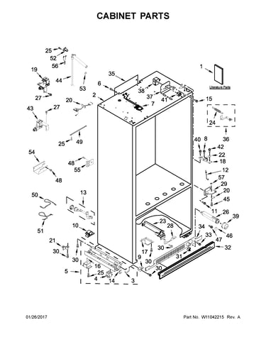 Cabinet parts