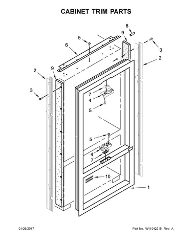 Cabinet trim parts