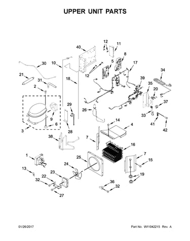 Upper unit parts