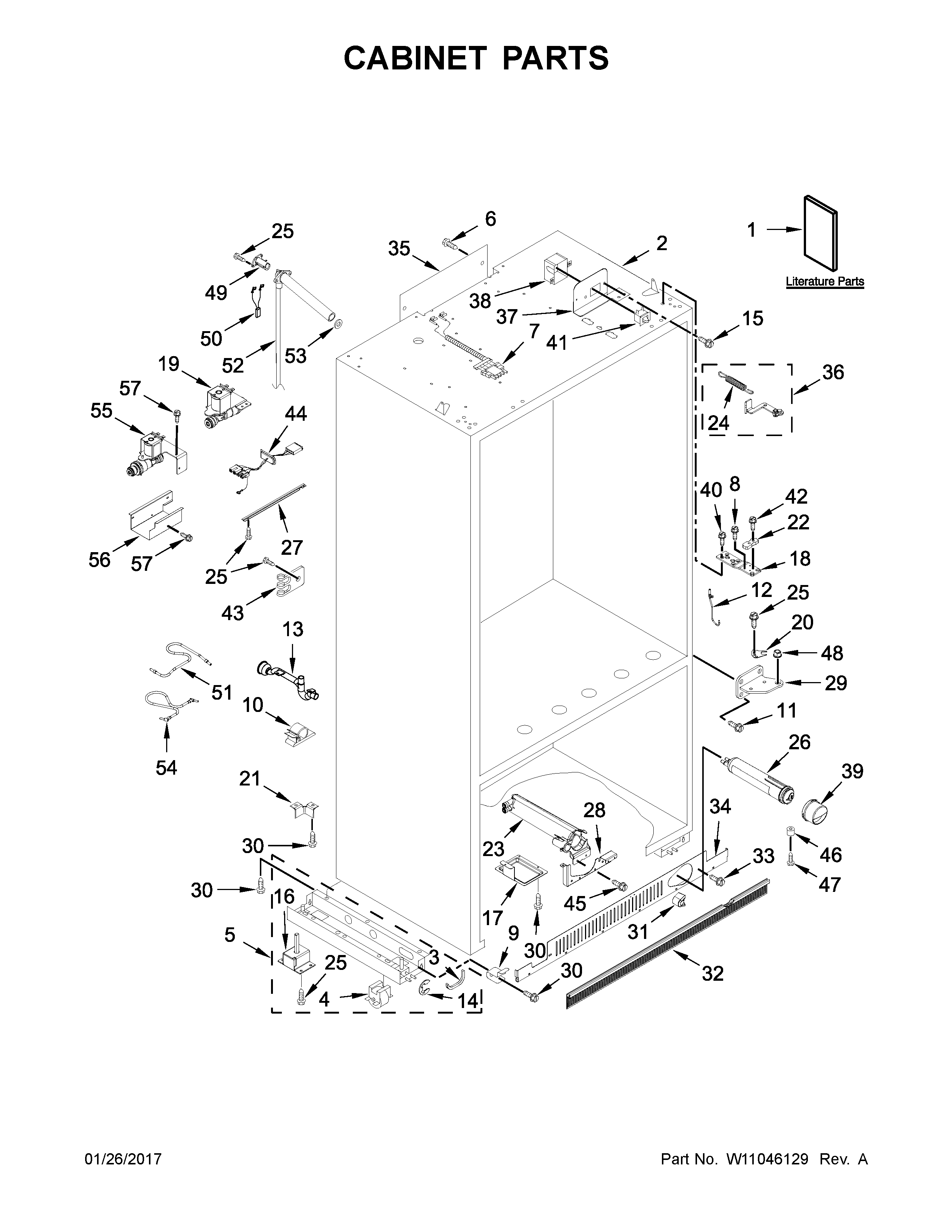 Cabinet parts