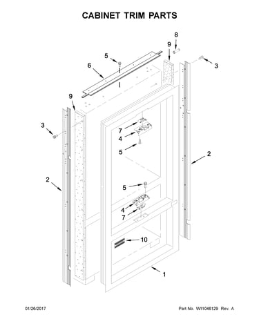 Cabinet trim parts