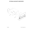 KitchenAid KBFN406ESS01 top grille and unit cover parts diagram