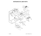 KitchenAid KBFN402ESS02 refrigerator liner parts diagram