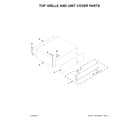 KitchenAid KBFN402ESS02 top grille and unit cover parts diagram