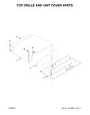 Top grille and unit cover parts