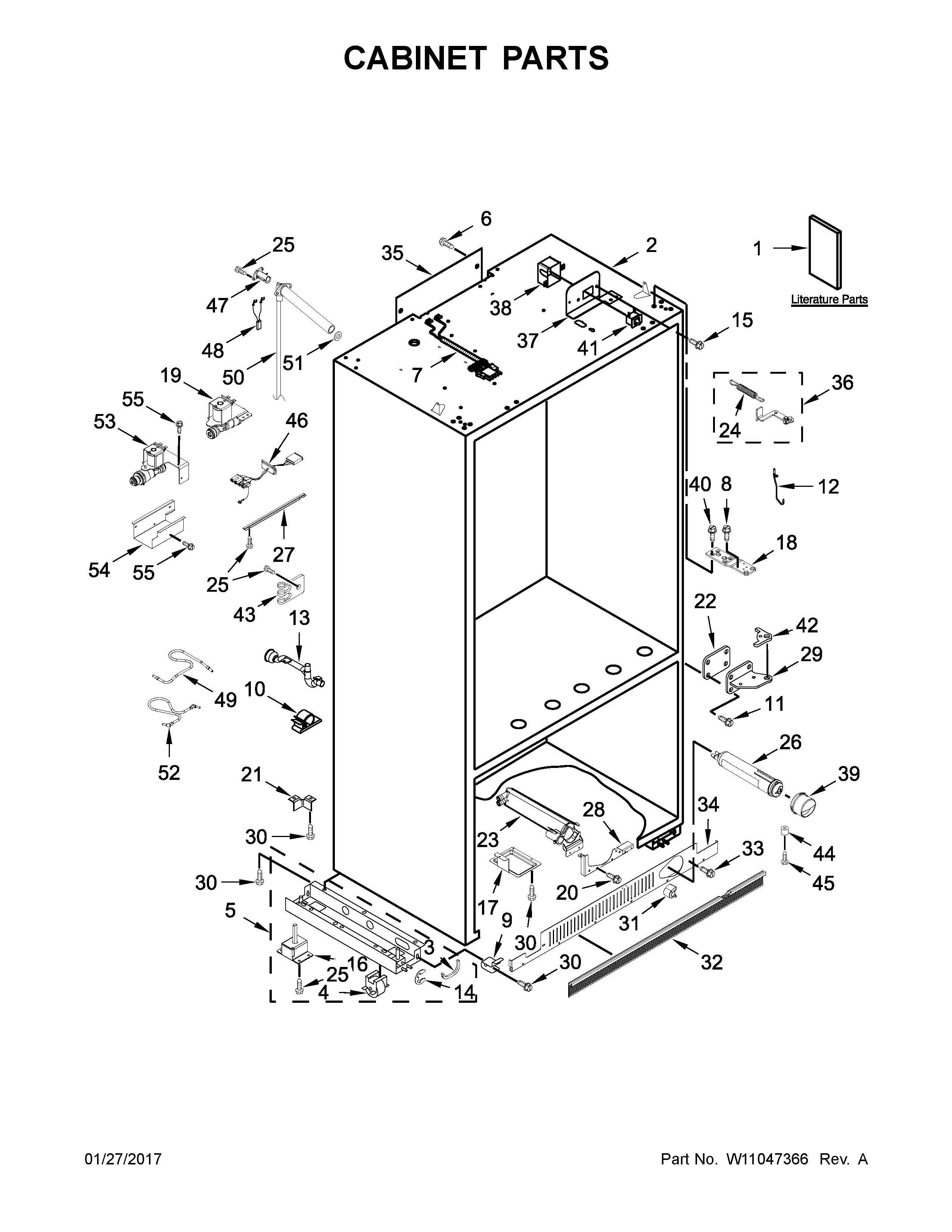 Cabinet parts