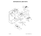 KitchenAid KBBR306ESS01 refrigerator liner parts diagram
