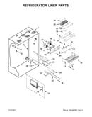Refrigerator liner parts