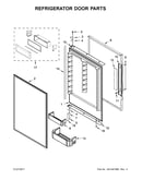 Refrigerator door parts