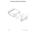 KitchenAid KBBR306ESS01 top grille and unit cover parts diagram