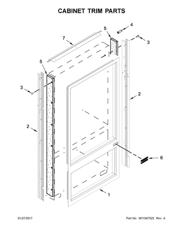 Cabinet trim parts