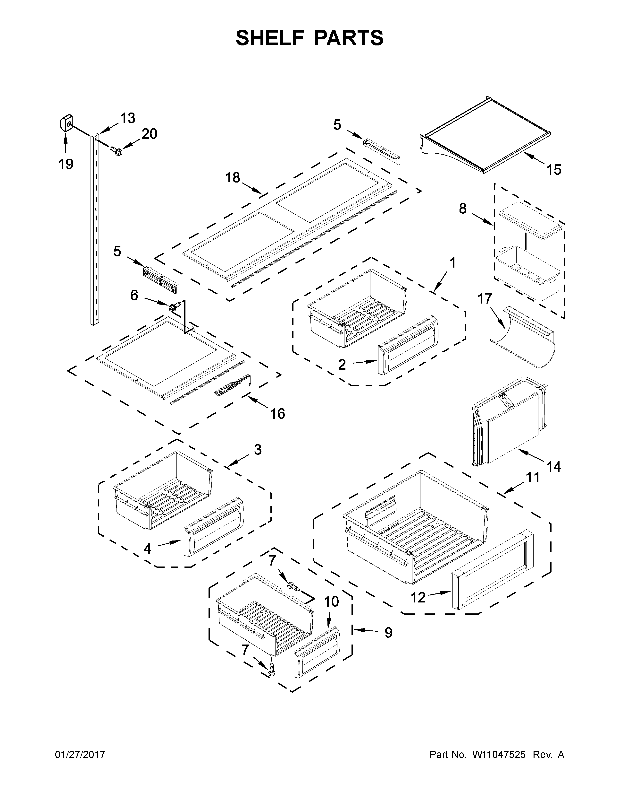 SHELF PARTS