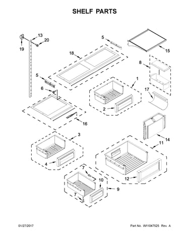 Shelf parts