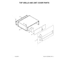 KitchenAid KBBL306EPA01 top grille and unit cover parts diagram