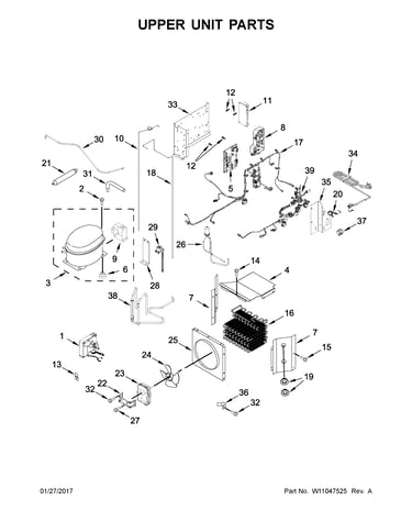 Upper unit parts