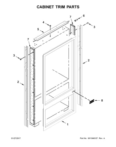 Cabinet trim parts