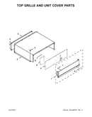 Top grille and unit cover parts