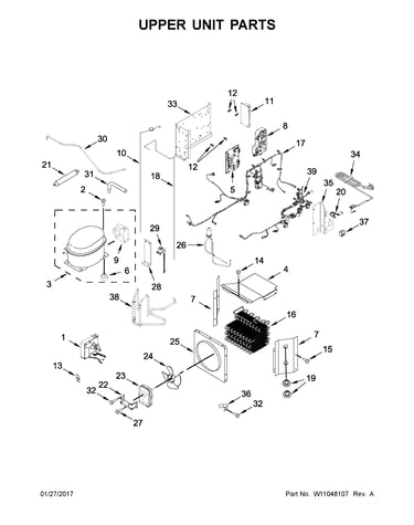 Upper unit parts
