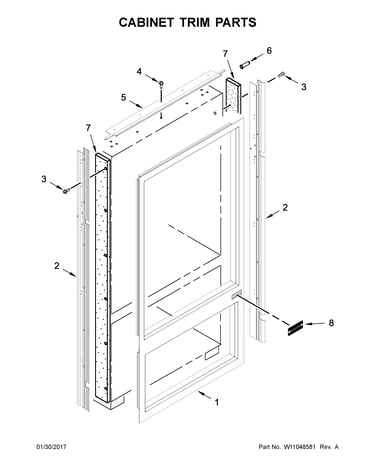Cabinet trim parts