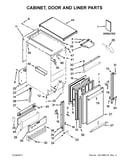 Cabinet, door and liner parts