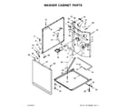 Whirlpool WET4027EW1 washer cabinet parts diagram