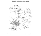 Whirlpool WMH76719CH1 interior and ventilation parts diagram