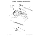 Whirlpool WMH76719CH1 cabinet and installation parts diagram