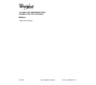 Whirlpool WMH76719CS2 cover sheet diagram