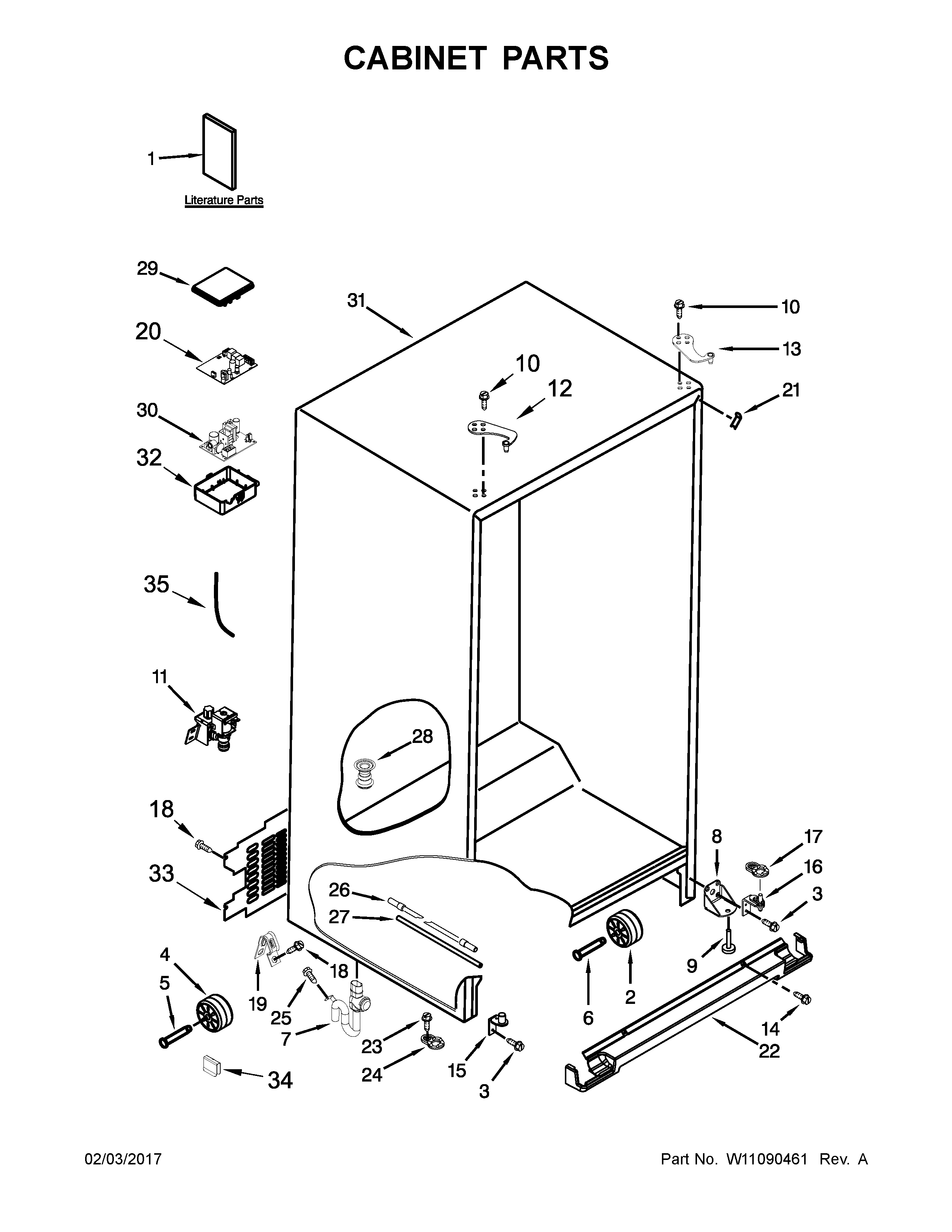 Cabinet parts