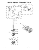 Motor and ice container parts