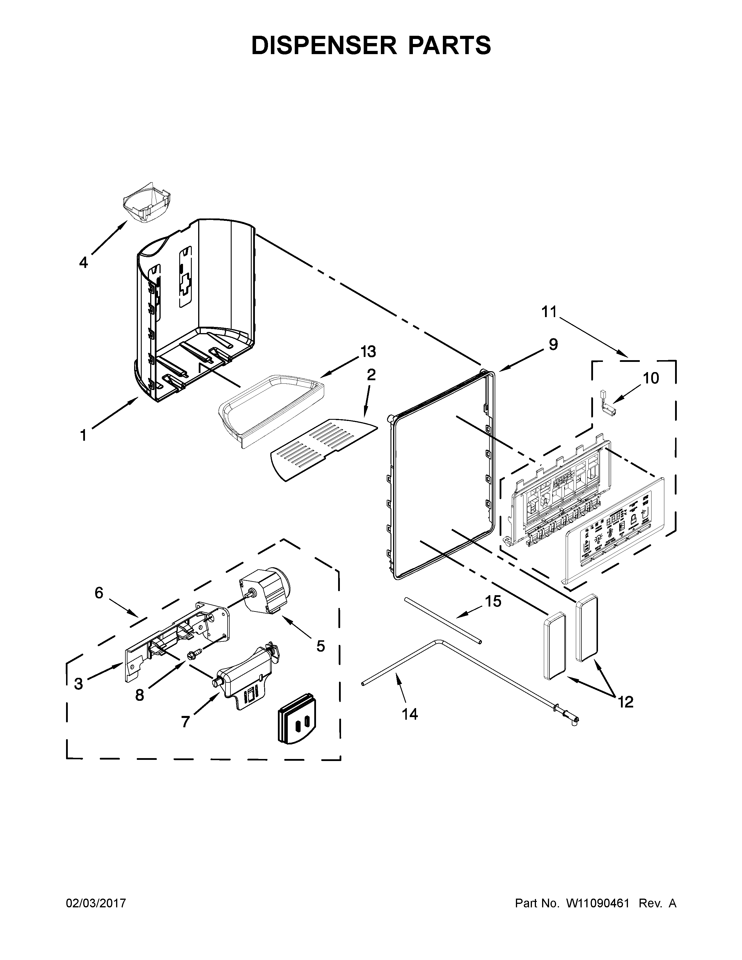 DISPENSER PARTS