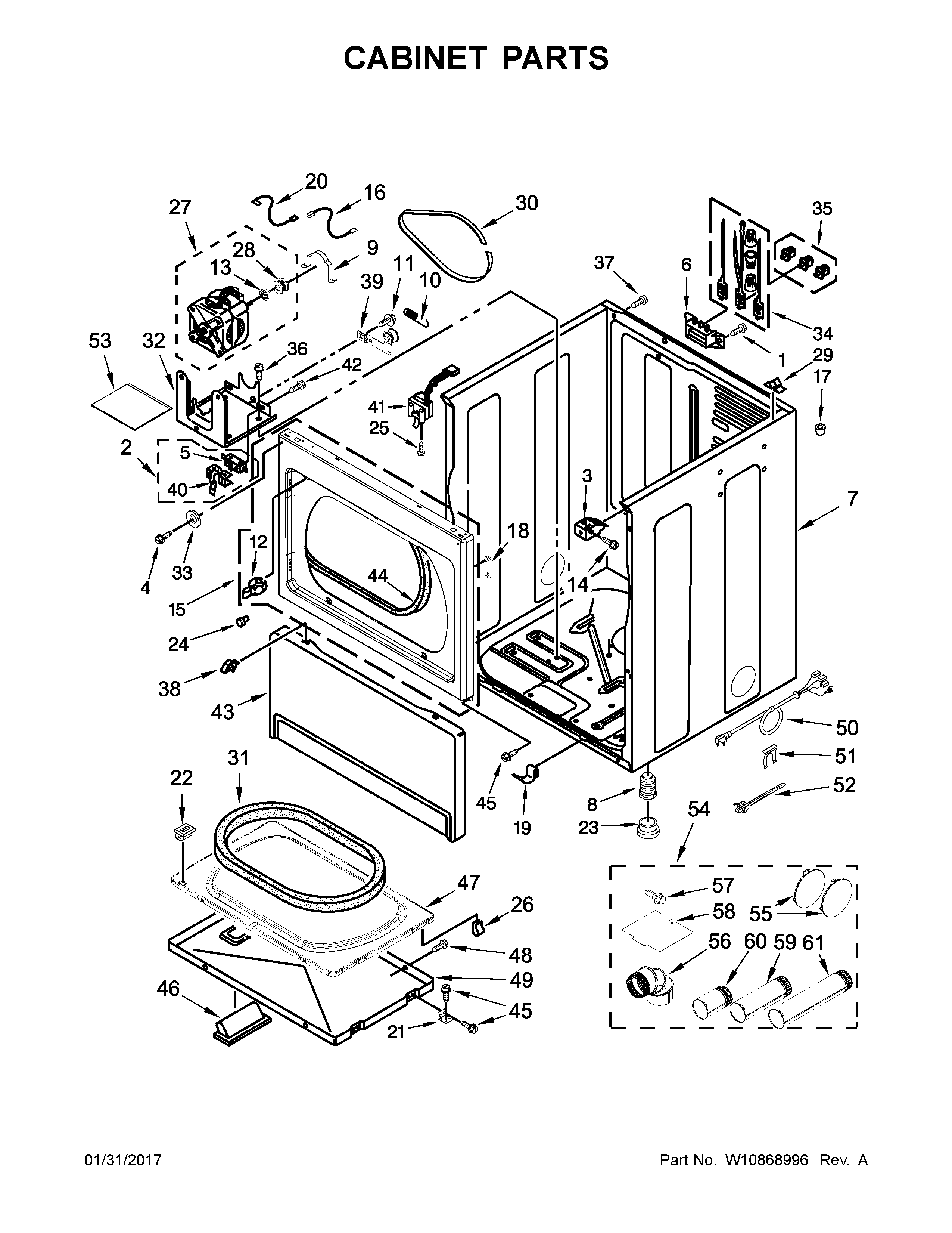 CABINET PARTS