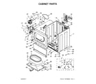 Maytag MDE20MNAZW0 cabinet parts diagram