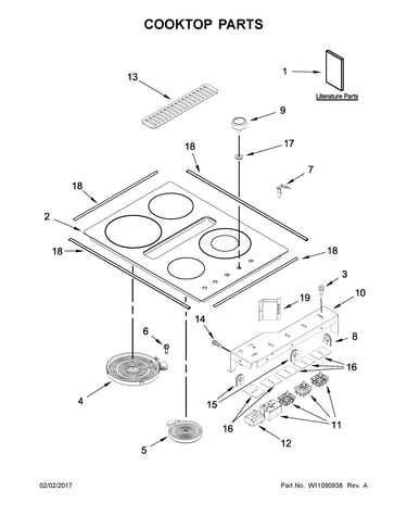 Cooktop parts