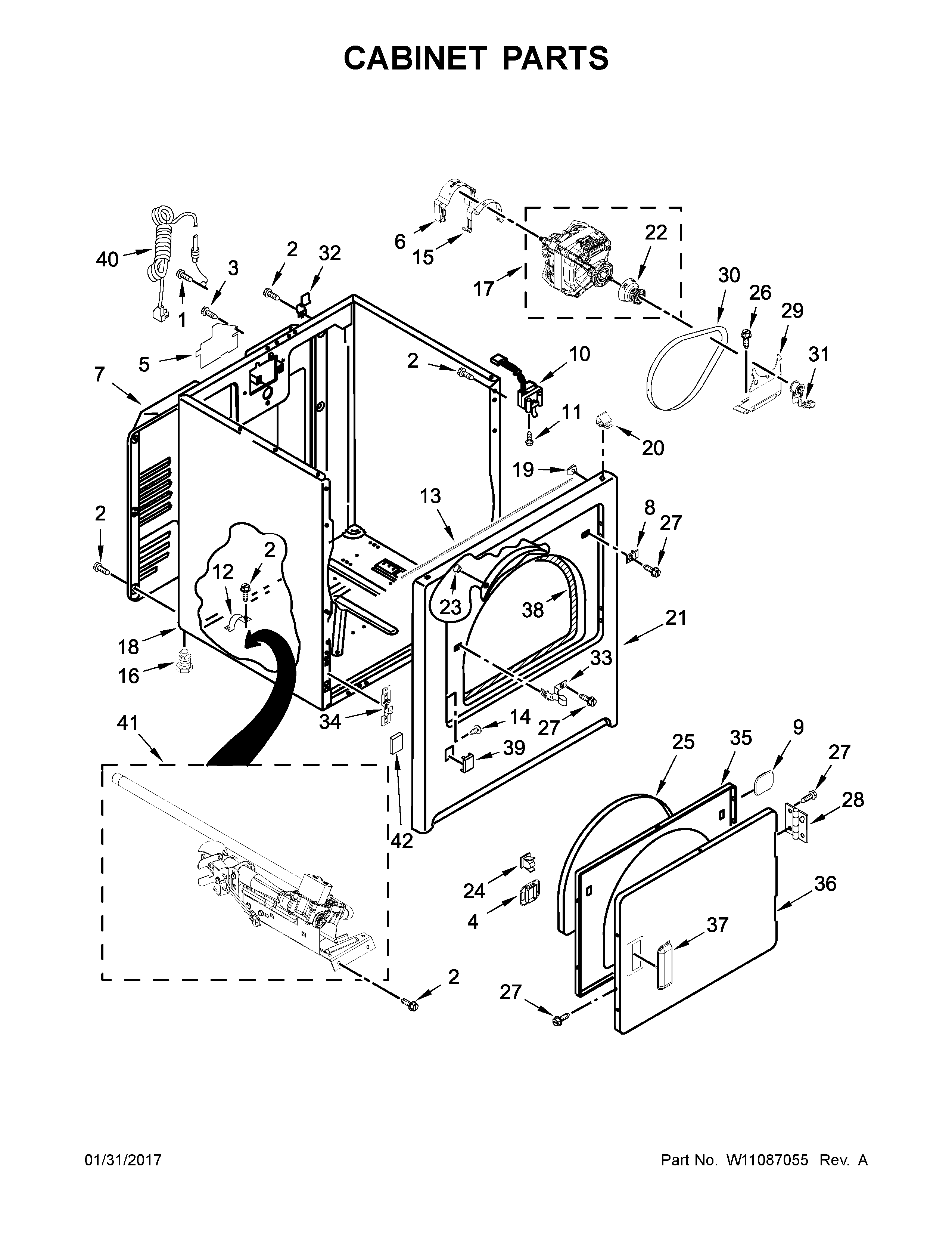 Cabinet parts