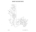 Amana NTC3500FW0 basket and gear parts diagram