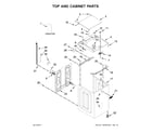 Maytag MVWB766FW0 top and cabinet parts diagram