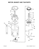 Motor, basket and tub parts