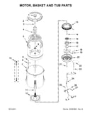 Motor, basket and tub parts