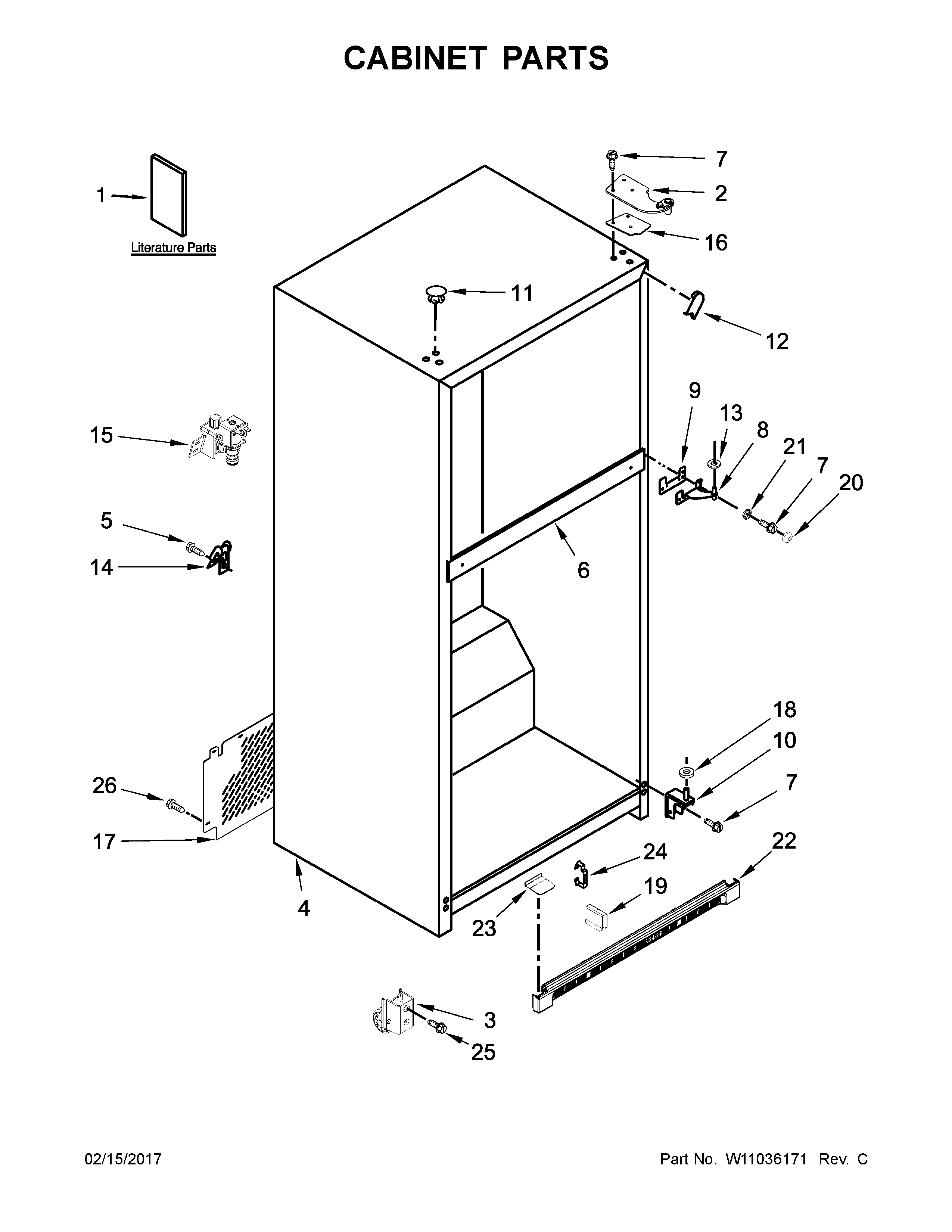 Cabinet parts