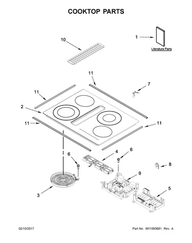 Cooktop parts