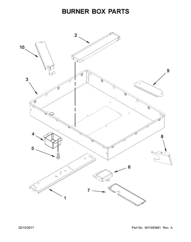 Burner box parts