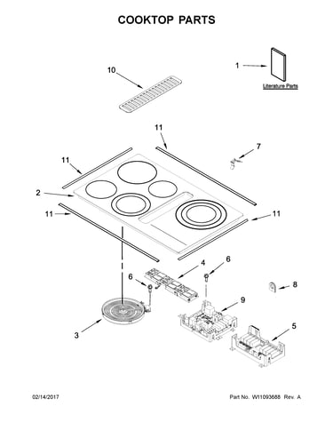 Cooktop parts