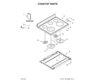 Maytag YMER6600FW0 cooktop parts diagram