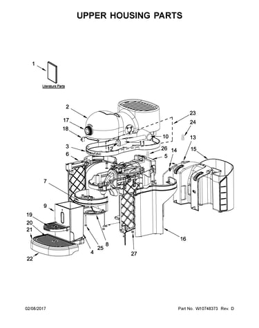Upper housing parts