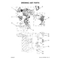KitchenAid 5KES0503ESR0 brewing unit parts diagram