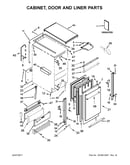 Cabinet, door and liner parts